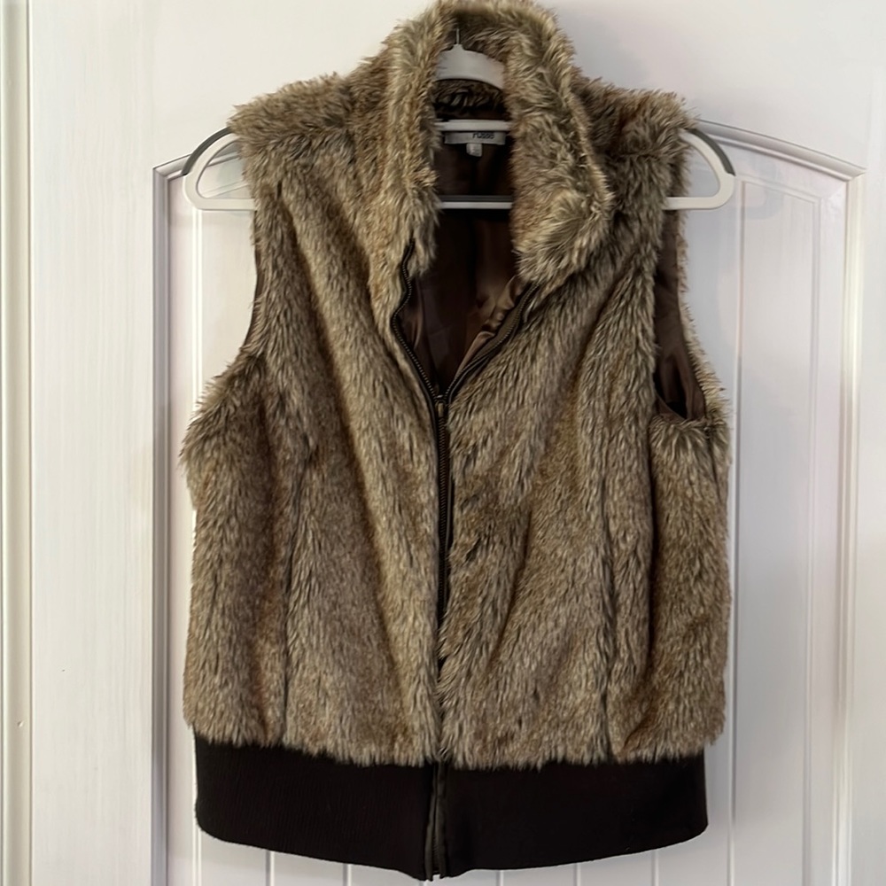 Faux fur vest